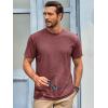 imageRuncati Mens Short Sleeve TShirts Classic Crew Neck Casual Shirt Summer Basic Lightweight Fashion Moisture Wicking TeesWine Red