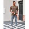imageRuncati Mens Casual Polo Shirts Short Sleeve Lightweight Stretchy Golf Shirt Summer Beach Raglan TopsCoffee