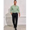 imageRuncati Mens Linen Henley Shirts Casual Lightweight 34 Sleeve TShirt Summer Beach Yoga Hippie TopsOlive Green