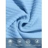 imageRuncati Mens Short Sleeve T Shirts Casual Crewneck Ribbed Knit Tee Tops Slim Fit Basic Stretch Summer ShirtSky Blue