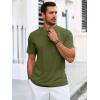 imageRuncati Mens Short Sleeve T Shirts Crew Neck Casual Summer Basic Shirt Lightweight Tee Tops with PocketArmy Green
