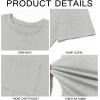imageRuncati Mens Short Sleeve T Shirts Crew Neck Casual Summer Basic Shirt Lightweight Tee Tops with PocketLight Grey