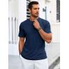 imageRuncati Mens Short Sleeve T Shirts Crew Neck Casual Summer Basic Shirt Lightweight Tee Tops with PocketNavy