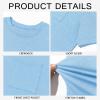 imageRuncati Mens Short Sleeve T Shirts Crew Neck Casual Summer Basic Shirt Lightweight Tee Tops with PocketSky Blue