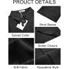 imageRuncati Mens Short Sleeve Guayabera Shirts Cuban Button Down Casual Shirt Summer Vacation Wedding Embroidered Linen TopsBlack