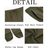 imageRuncati Mens Kaftan Thobe Pants Cotton Casual Elastic Waist Drawstring Muslim Trousers Summer Yoga Kurta Pants with PocketsArmy Green