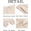 imageRuncati Mens Kaftan Thobe Pants Cotton Casual Elastic Waist Drawstring Muslim Trousers Summer Yoga Kurta Pants with PocketsBeige