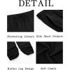 imageRuncati Mens Kaftan Thobe Pants Cotton Casual Elastic Waist Drawstring Muslim Trousers Summer Yoga Kurta Pants with PocketsBlack