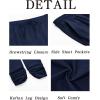 imageRuncati Mens Kaftan Thobe Pants Cotton Casual Elastic Waist Drawstring Muslim Trousers Summer Yoga Kurta Pants with PocketsNavy