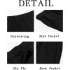 imageRuncati Mens Linen Cotton Casual Pants Elastic Waist Drawstring Lightweight Pants Loose Fit Summer Beach Yoga TrousersBlack