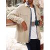 imageRuncati Mens Casual Shacket Twill Button Down Shirt Jacket Long Sleeve Lightweight JacketBeige