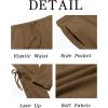 imageRuncati Mens Medieval Ankle Banded Pants Renaissance Viking Pirate Navigator Pants Lace Up Cotton Halloween TrousersBrown