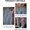 imageRuncati Mens Medieval Ankle Pants Renaissance Viking Pirate Lace Up Tapered Halloween Linen Costume TrousersGray