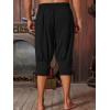imageRuncati Mens Pirate Shorts Medieval Renaissance Banded Pants Viking Navigator Halloween CostumeBlack