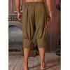 imageRuncati Mens Pirate Shorts Medieval Renaissance Banded Pants Viking Navigator Halloween CostumeBrown