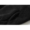 imageRuncati Mens Fuzzy Sherpa Jacket Cardigan Fleece Long Sleeve Full Zip Open Front Thermal Coat Fall Winter OutwearBlack