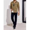 imageRuncati Mens Long Sleeve Suede Shirts Button Down Shacket Casual Work Western Regular Fit Shirt JacketBrown