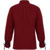 imageMens Medieval Pirate Shirt Viking Renaissance Lace up Mercenary Halloween Scottish Jacobite Ghillie Tops01 Red