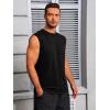 imageRuncati Mens Workout Tank Tops Sleeveless Muscle Cut Off Shirt Athletic Gym T ShirtsBlack