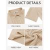imageRuncati Mens Knit Polo Shirts Short Sleeve Slim Fit Casual Golf Shirts Hollow Out Cotton Summer Textured TopsBeige