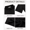 imageRuncati Mens Knit Polo Shirts Short Sleeve Slim Fit Casual Golf Shirts Hollow Out Cotton Summer Textured TopsBlack