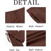 imageRuncati Mens Medieval Ankle Banded Pants Renaissance Viking Pirate Navigator Costume Pants Lace Up Cotton Halloween TrousersCoffee