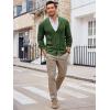 imageRuncati Mens Cardigan Sweater Cable Knit Button Down Shawl Collar Casual Long Sleeve Fall Winter SweatersArmy Green