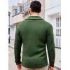 imageRuncati Mens Cardigan Sweater Cable Knit Button Down Shawl Collar Casual Long Sleeve Fall Winter SweatersArmy Green