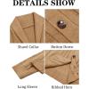 imageRuncati Mens Cardigan Sweater Cable Knit Button Down Shawl Collar Casual Long Sleeve Fall Winter SweatersKhaki