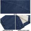 imageRuncati Mens Sherpa Fleece Lined Denim Jacket Casual Winter Warm Button Down Trucker Jacket Coat with PocketNavy