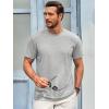 imageRuncati Mens Short Sleeve TShirts Classic Crew Neck Casual Shirt Summer Basic Lightweight Fashion Moisture Wicking TeesLight Gray
