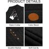 imageRuncati Mens Cable Knitted Pullover Sweater Casual Stand Collar Winter Warm Quarter Button SweatersBlack