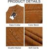 imageRuncati Mens Cable Knitted Pullover Sweater Casual Stand Collar Winter Warm Quarter Button SweatersBrown