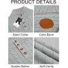 imageRuncati Mens Cable Knitted Pullover Sweater Casual Stand Collar Winter Warm Quarter Button SweatersGray