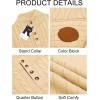 imageRuncati Mens Cable Knitted Pullover Sweater Casual Stand Collar Winter Warm Quarter Button SweatersLight Khaki