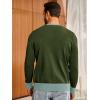 imageRuncati Mens Cardigan Sweater Long Sleeve V Neck Cardigan Casul Button Down Knitted Sweaters with PocketsArmy Green