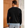 imageRuncati Mens Cardigan Sweater Long Sleeve V Neck Cardigan Casul Button Down Knitted Sweaters with PocketsBlack