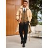 imageRuncati Mens Cardigan Sweater Long Sleeve V Neck Cardigan Casul Button Down Knitted Sweaters with PocketsCamel