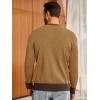 imageRuncati Mens Cardigan Sweater Long Sleeve V Neck Cardigan Casul Button Down Knitted Sweaters with PocketsCamel