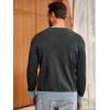 imageRuncati Mens Cardigan Sweater Long Sleeve V Neck Cardigan Casul Button Down Knitted Sweaters with PocketsDark Grey