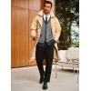 imageRuncati Mens Cardigan Sweater Long Sleeve V Neck Cardigan Casul Button Down Knitted Sweaters with PocketsGrey