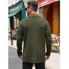 imageRuncati Mens Cardigan Sweater Shawl Collar Cable Knit Cardiagn Long Winter Open Front Sweaters with PocketsArmy Green