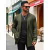imageRuncati Mens Cardigan Sweater Shawl Collar Cable Knit Cardiagn Long Winter Open Front Sweaters with PocketsArmy Green