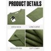 imageRuncati Mens Crewneck Sweaters Casual Knit Lightweight Dress Sweater Long Sleeve Slim Fit Fall Winter PulloverArmy Green