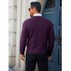 imageRuncati Mens Crewneck Sweaters Casual Knit Lightweight Dress Sweater Long Sleeve Slim Fit Fall Winter PulloverDark Purple