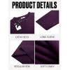 imageRuncati Mens Crewneck Sweaters Casual Knit Lightweight Dress Sweater Long Sleeve Slim Fit Fall Winter PulloverDark Purple