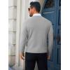 imageRuncati Mens Crewneck Sweaters Casual Knit Lightweight Dress Sweater Long Sleeve Slim Fit Fall Winter PulloverGrey