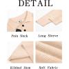 imageRuncati Mens Polo Sweater V Neck Long Sleeve Knit Polos Ribbed Casual Dress Pullover SweatersBeige