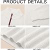 imageRuncati Mens QuarterZip Pullover Sweater Casual Mock Neck Winter Warm Ribbed Polo SweatersWhite