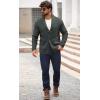 imageRuncati Mens Shawl Collar Cardigan Sweater Button Down Ribbed Knit Sweaters Chunky Casual Cardigan with PocketsDark Grey
